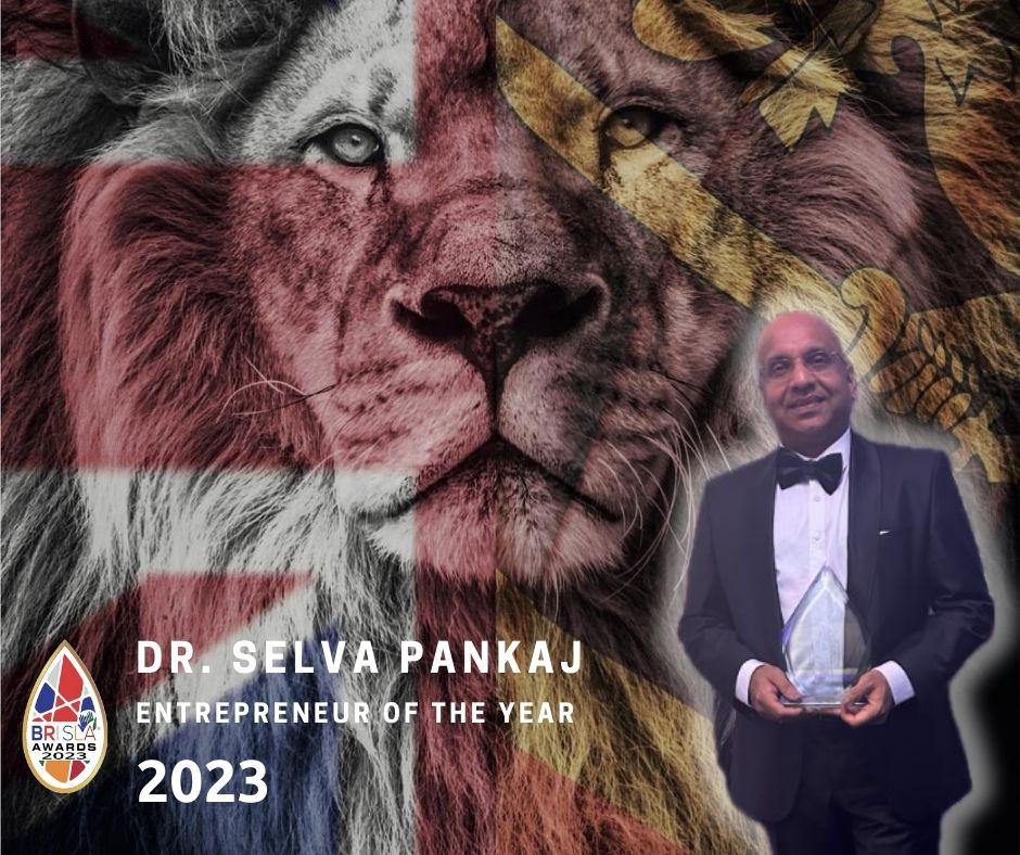 Dr. Selva Pankaj Honoured as Entrepreneur of the Year at 2023 BriSLA Awards