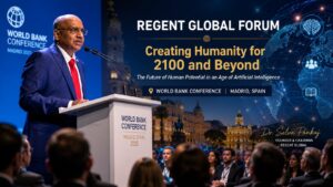 Dr Selva Pankaj Launches Regent Global Forum at World Bank Conference in Madrid